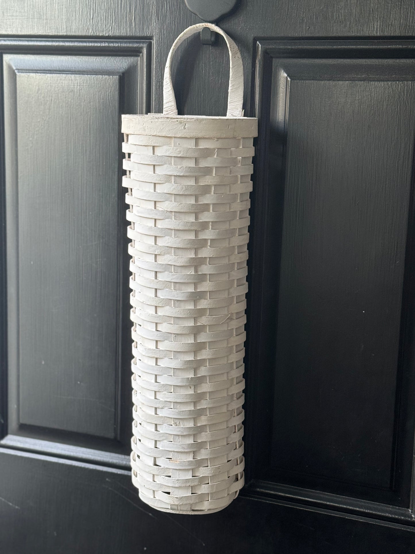 White Basket- Wall Basket- Front door basket