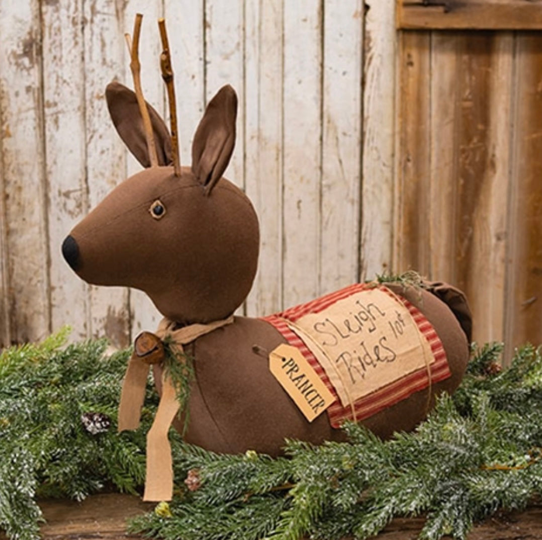 Prancer Reindeer 18 inches - Stuffed reindeer centerpiece