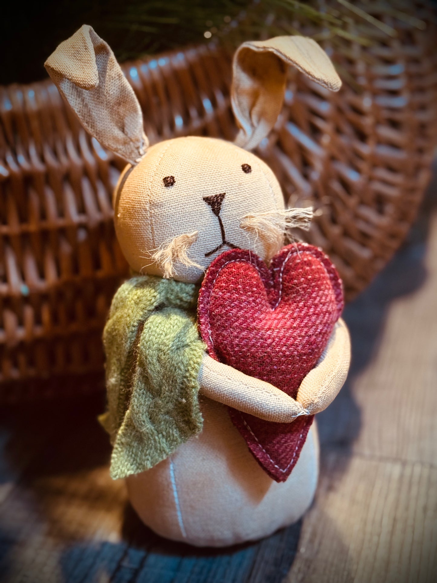 Valentine Bunny - Primitive Bunny