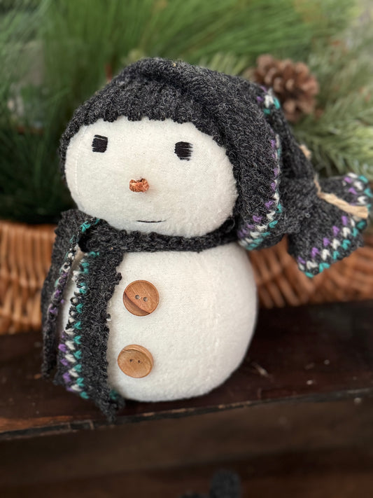 Sweater snowman -Christmas snowman -handmade snowman 