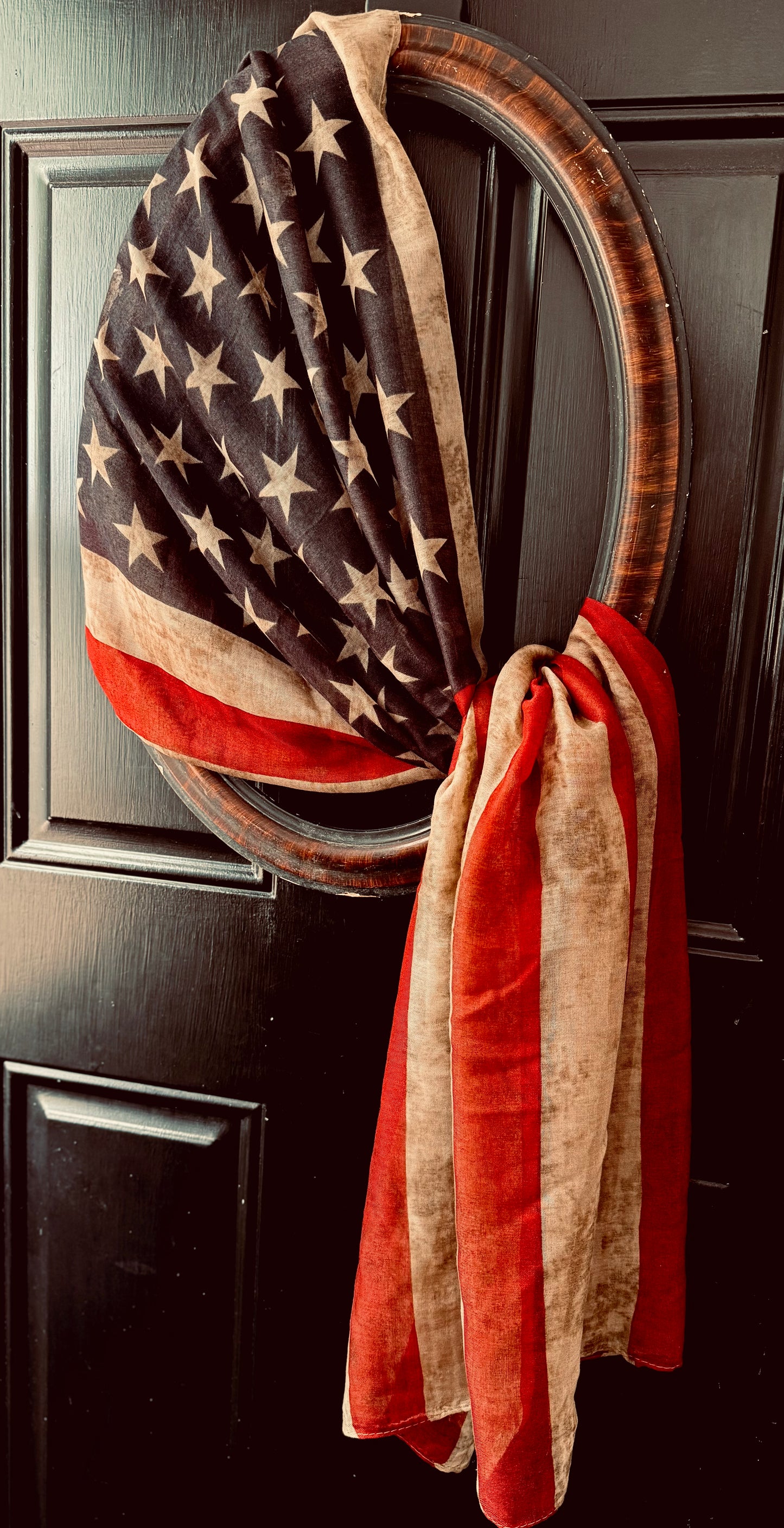 Patriotic Wreath - Memorial Day- 4th of July- Flag Wreath