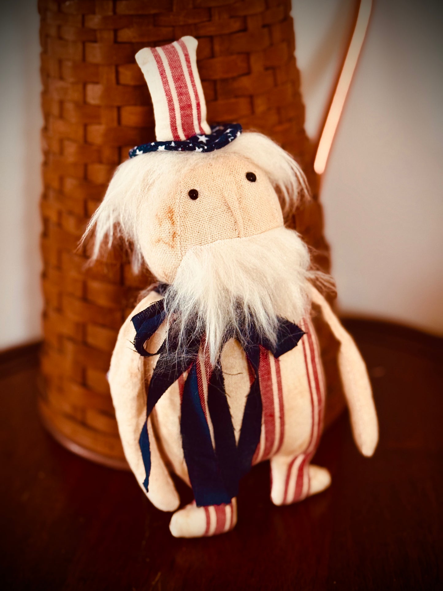 Uncle Sam Doll - Fourth of July Decor- Patriotic Decor Primitive USA decor- Americana