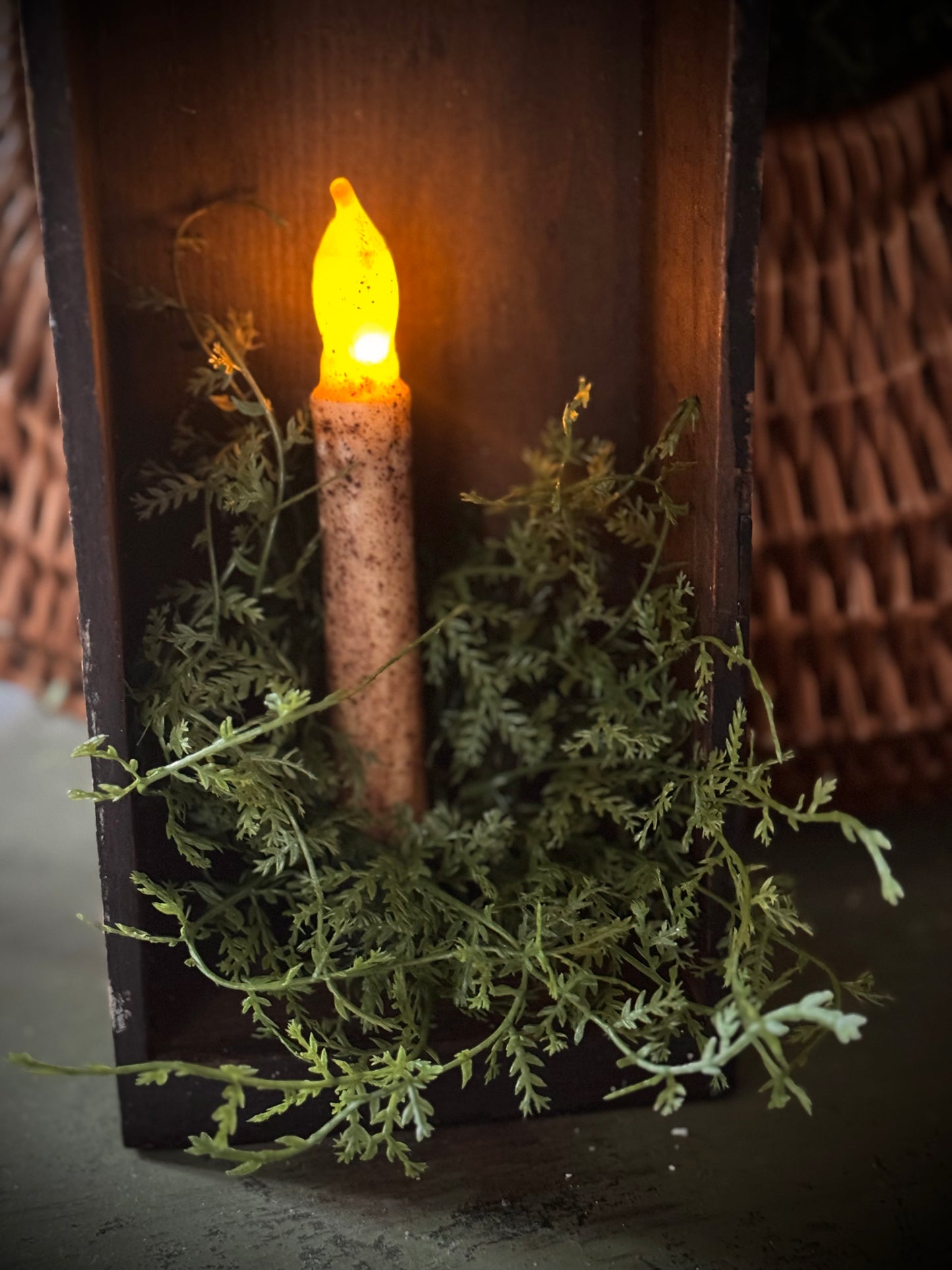 Green Grass Candle Ring SET of 2