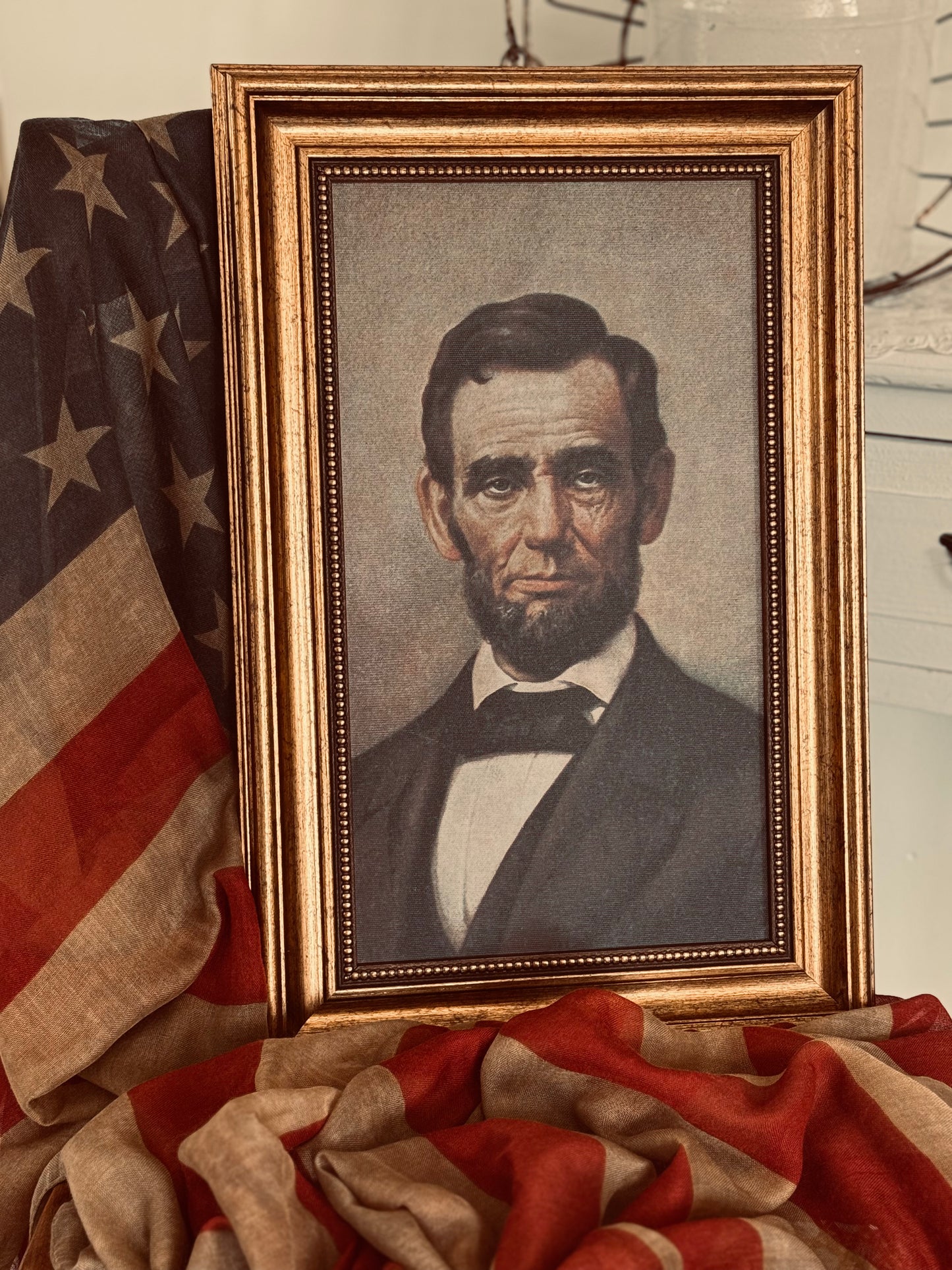 Abraham Lincoln Portrait- Framed president Canvas