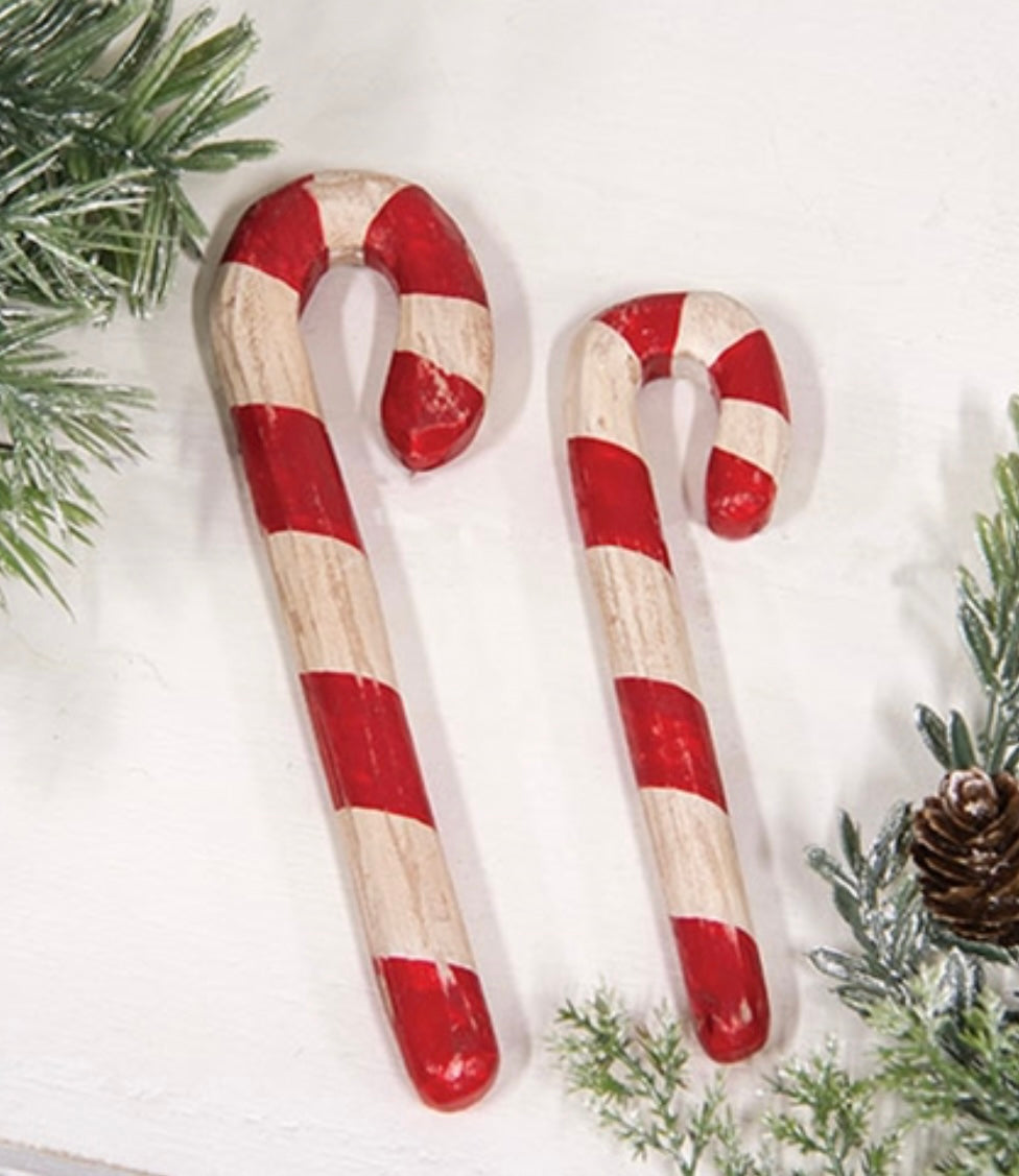 Candy cane bowl, fillers set of two 