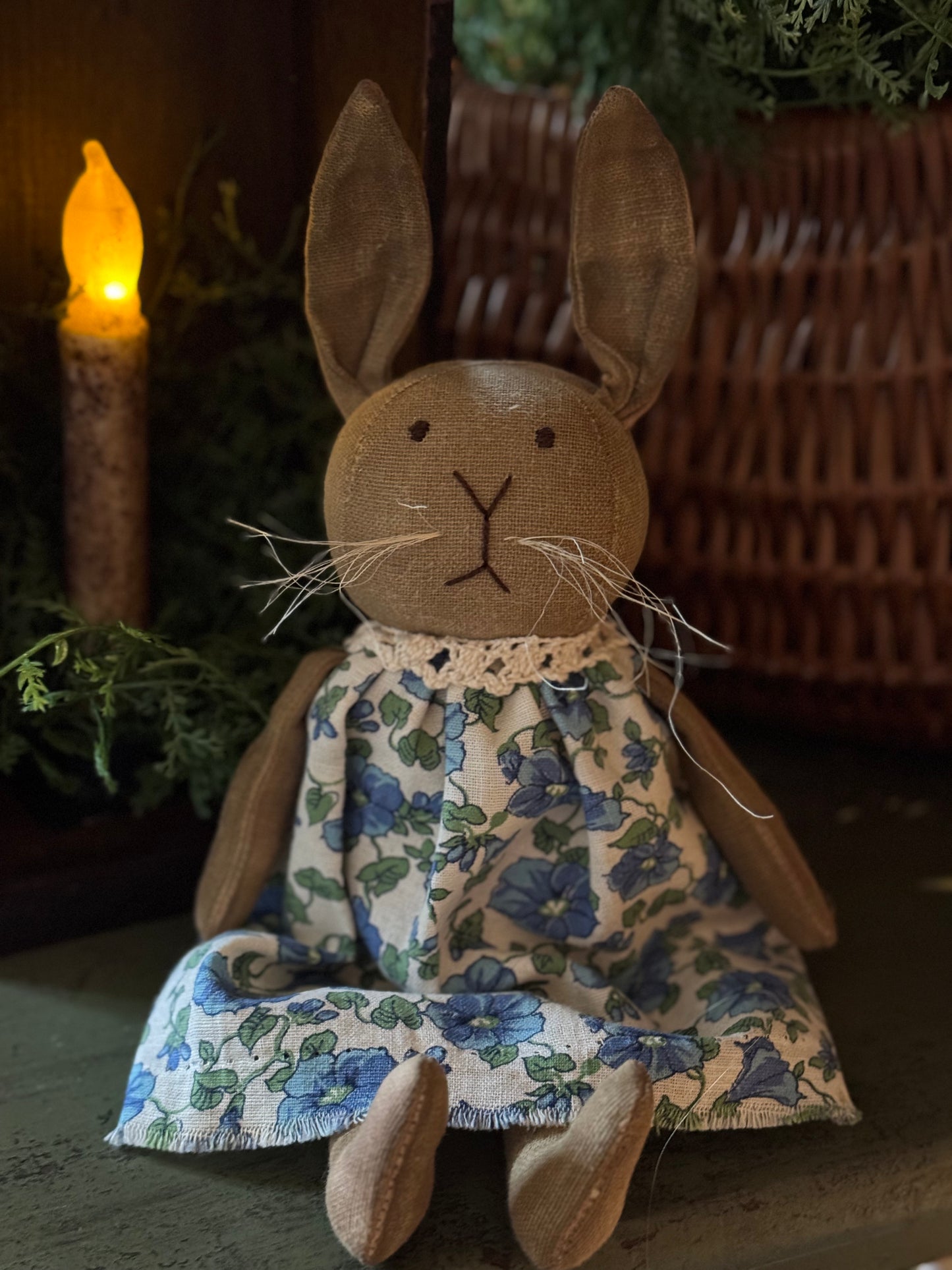 Handmade Bunny Depression Era Feed sack dress