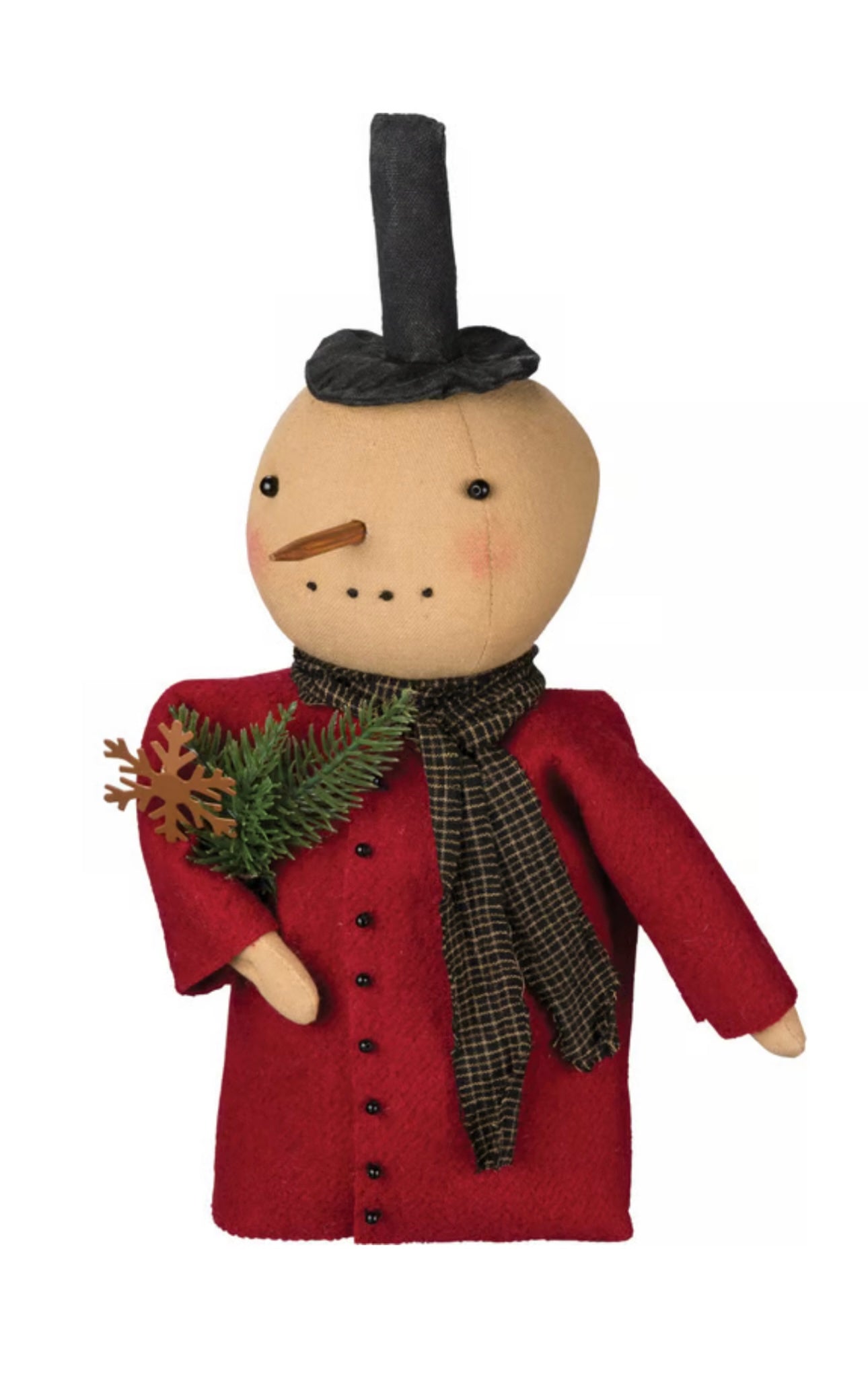 Handmade Snowman- Christmas Snowman- Primitive Snowman