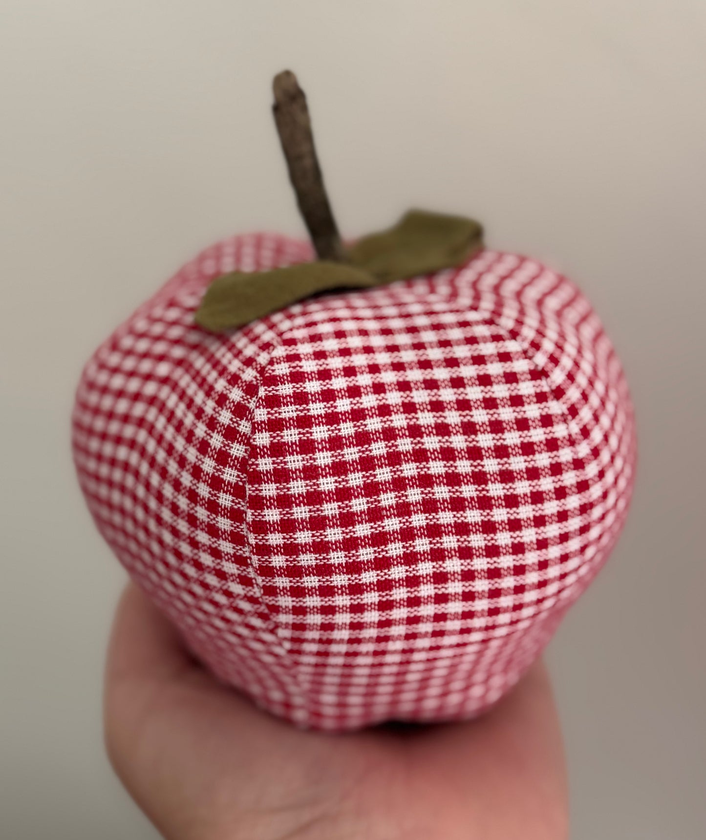 Handmade Apple- Fabric Apple - Farmhouse Apple