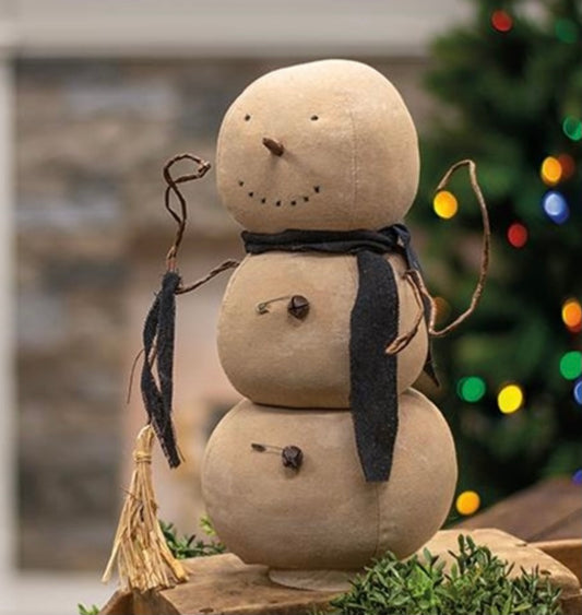 Farmhouse snowman - Primitive snowman- Christmas snowman