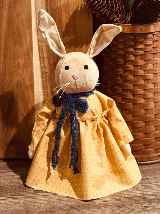 Handmade Bunny - Primitive Bunny Doll- Farmhouse Bunny- Easter Decor- Easter bunny