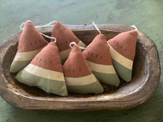 Watermelon Slice Ornaments SET 6