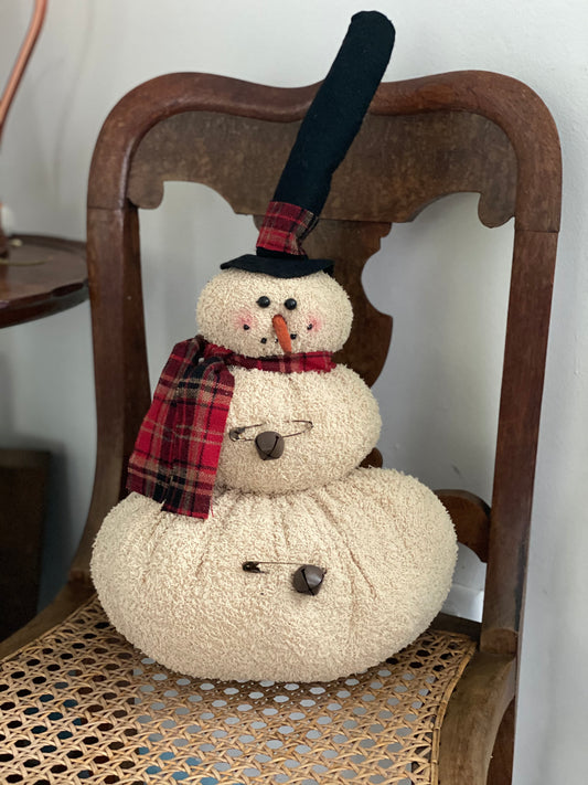 Top hat snowman- Farmhouse Snowman- Primitive snowman- Christmas Snowman- Holiday decor