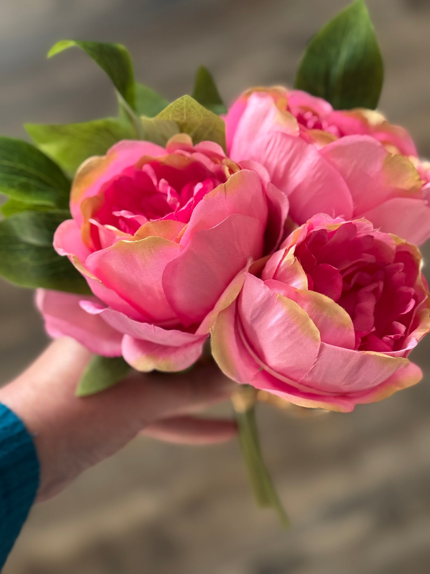 Peony Flower Bundle - Realistic Peony Flower Bouquet