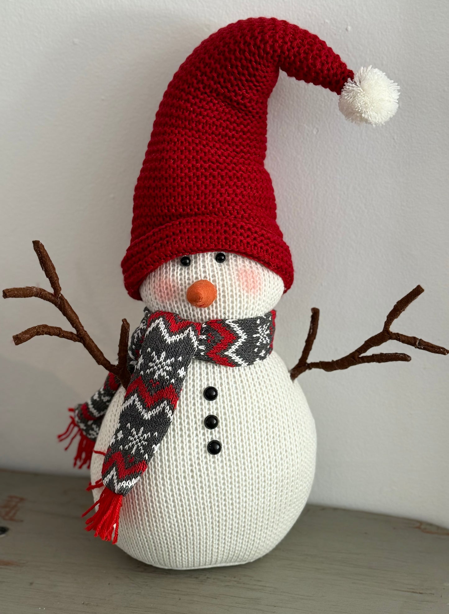 Knitted snowman - Crocheted Snowman