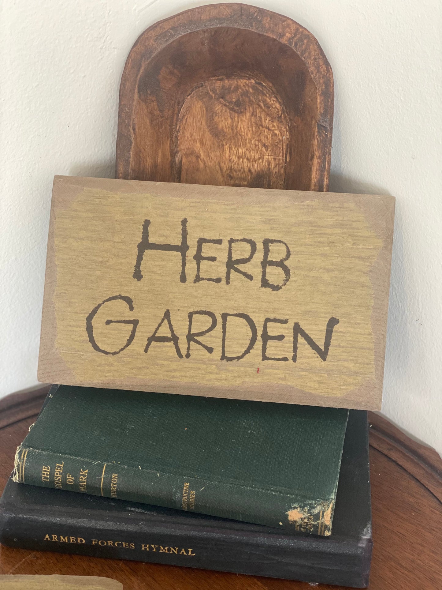 Herb Garden Wood Sign