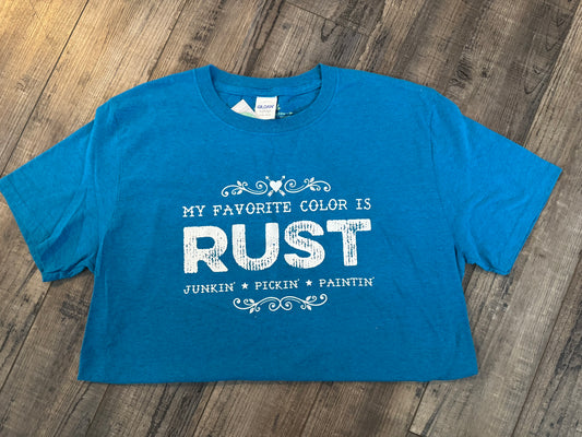 Rust Shirt - Ladies Shirt - My Favorite Color is Rust T-Shirt - size Medium