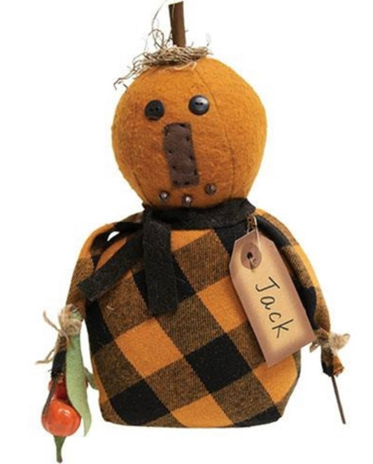 Jack Pumpkin Doll-Primitive Pumpkin Doll-Farmhouse Pumpkin-Halloween Pumpkin