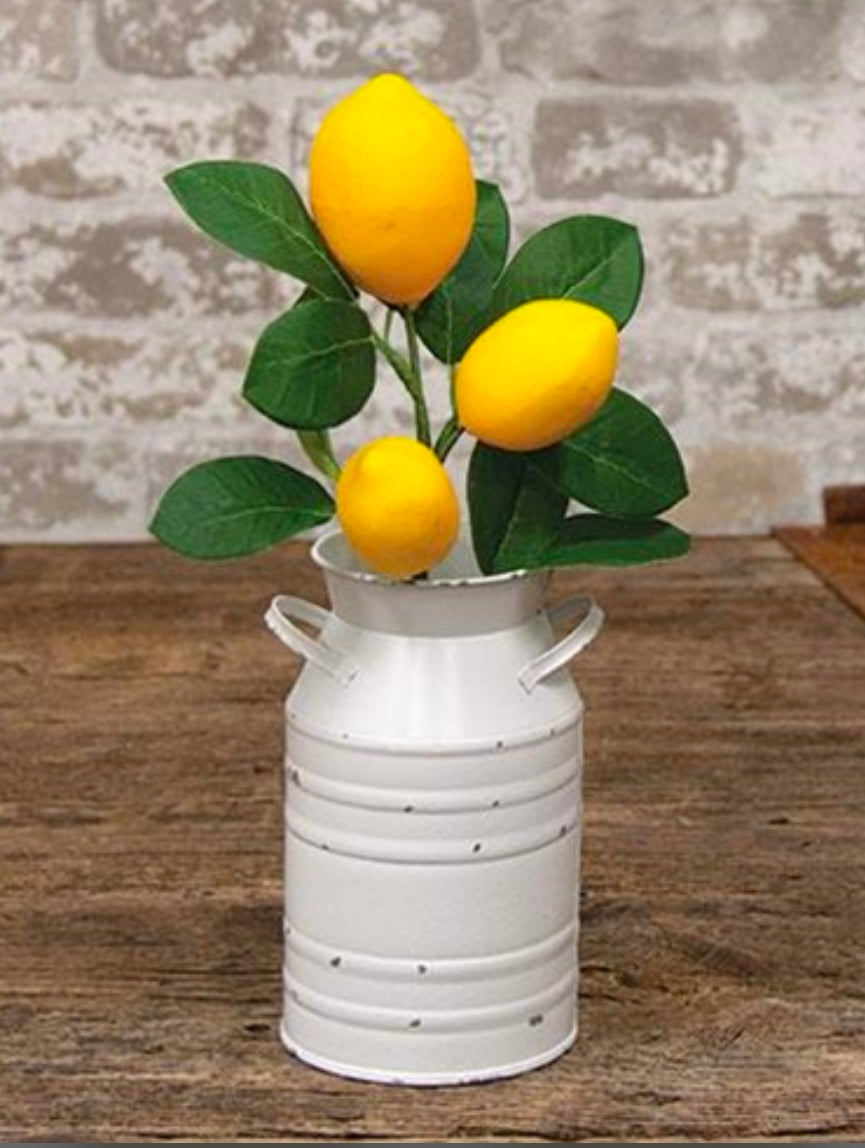 Leafy Lemon Floral Pick - Lemon Floral Pick - Farmhouse Summer Spring Kitchen Decor