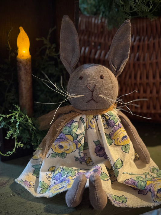 Handmade Bunny Depression Era Feed sack dress