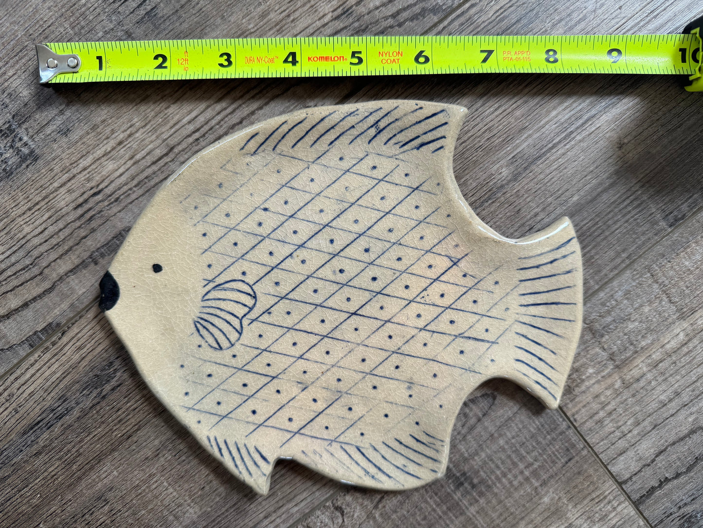 Pottery Fish Tray - Beach Fish Tray- Ceramic Beach Tray - Fish Trinket Dish- beach home decor