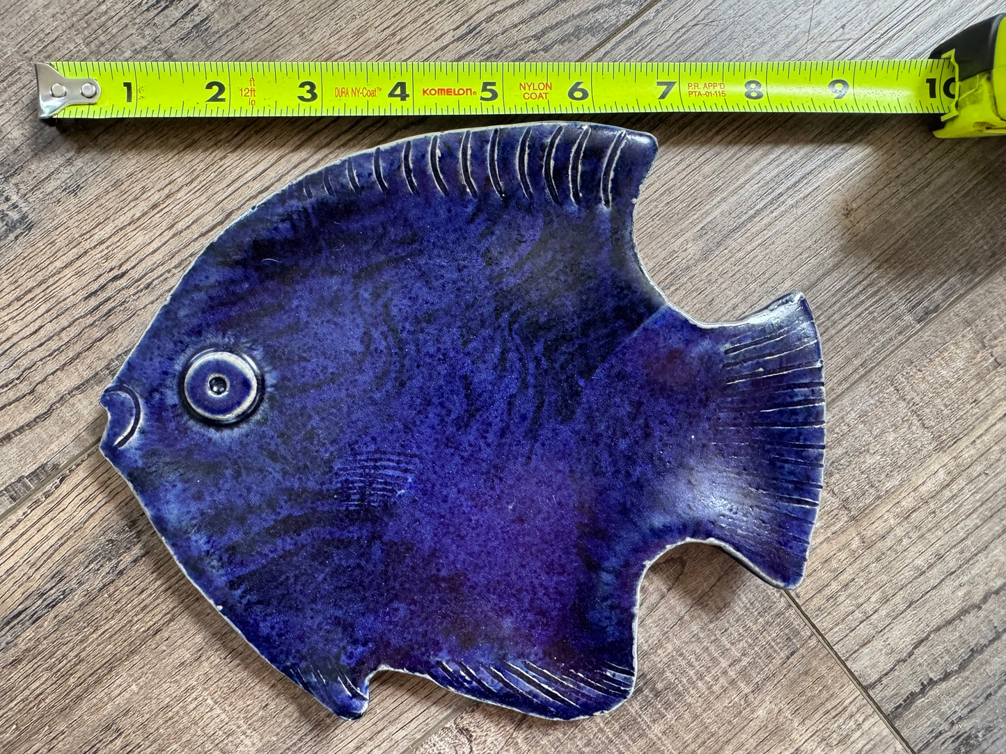 Pottery Fish Tray - Beach Fish Tray- Ceramic Beach Tray - Fish Trinket Dish- beach home decor