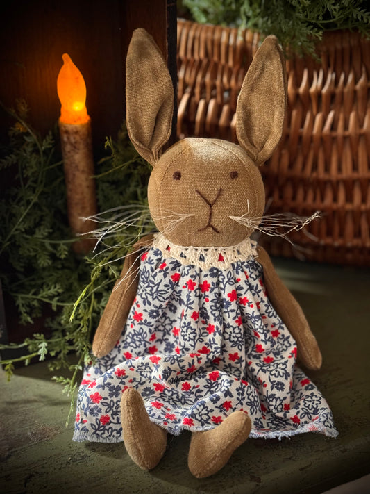 Handmade Bunny Depression Era Feed sack dress