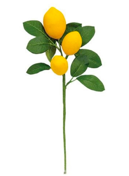 Leafy Lemon Floral Pick - Lemon Floral Pick - Farmhouse Summer Spring Kitchen Decor