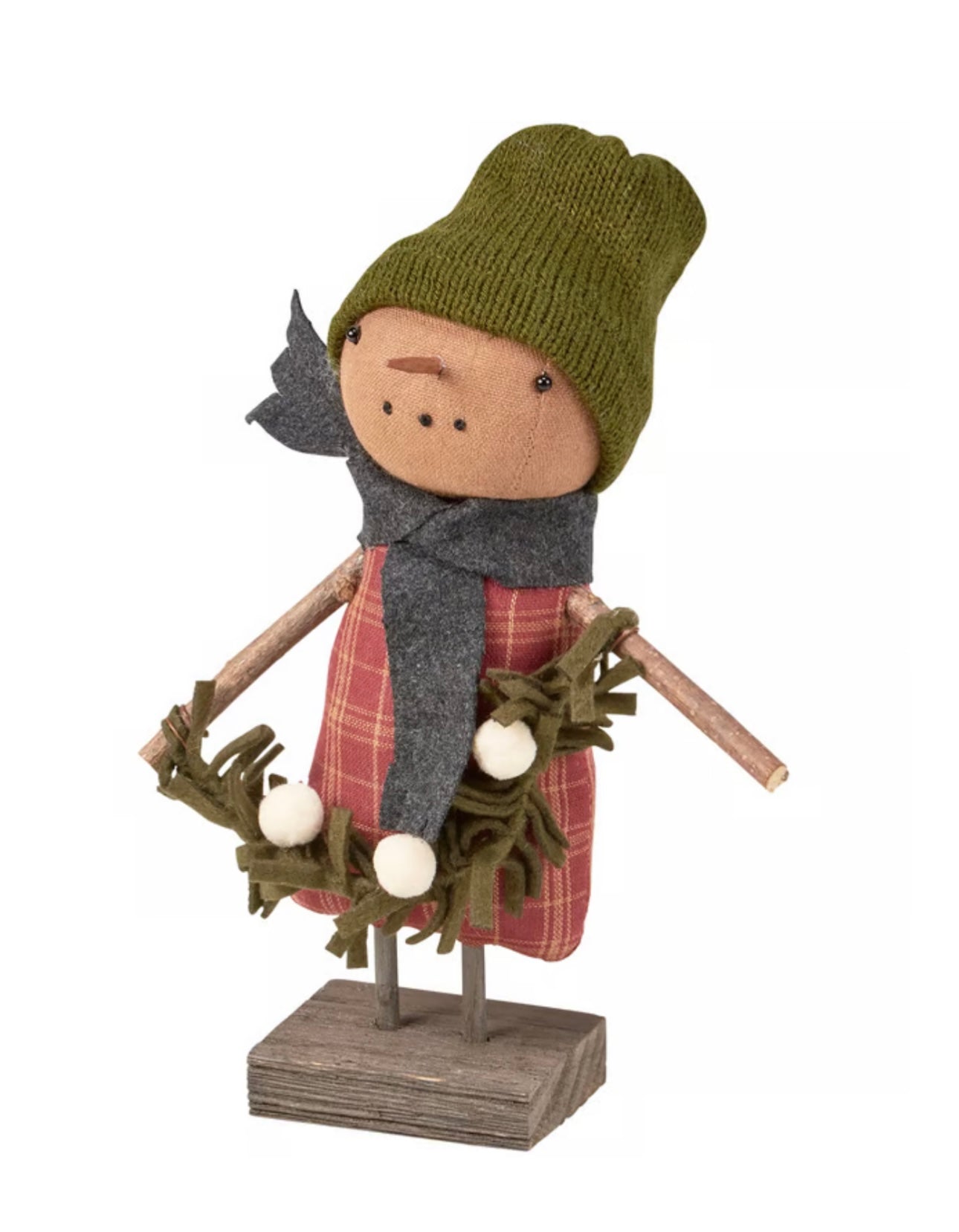 Handmade Snowman- Christmas Snowman- Primitive Snowman