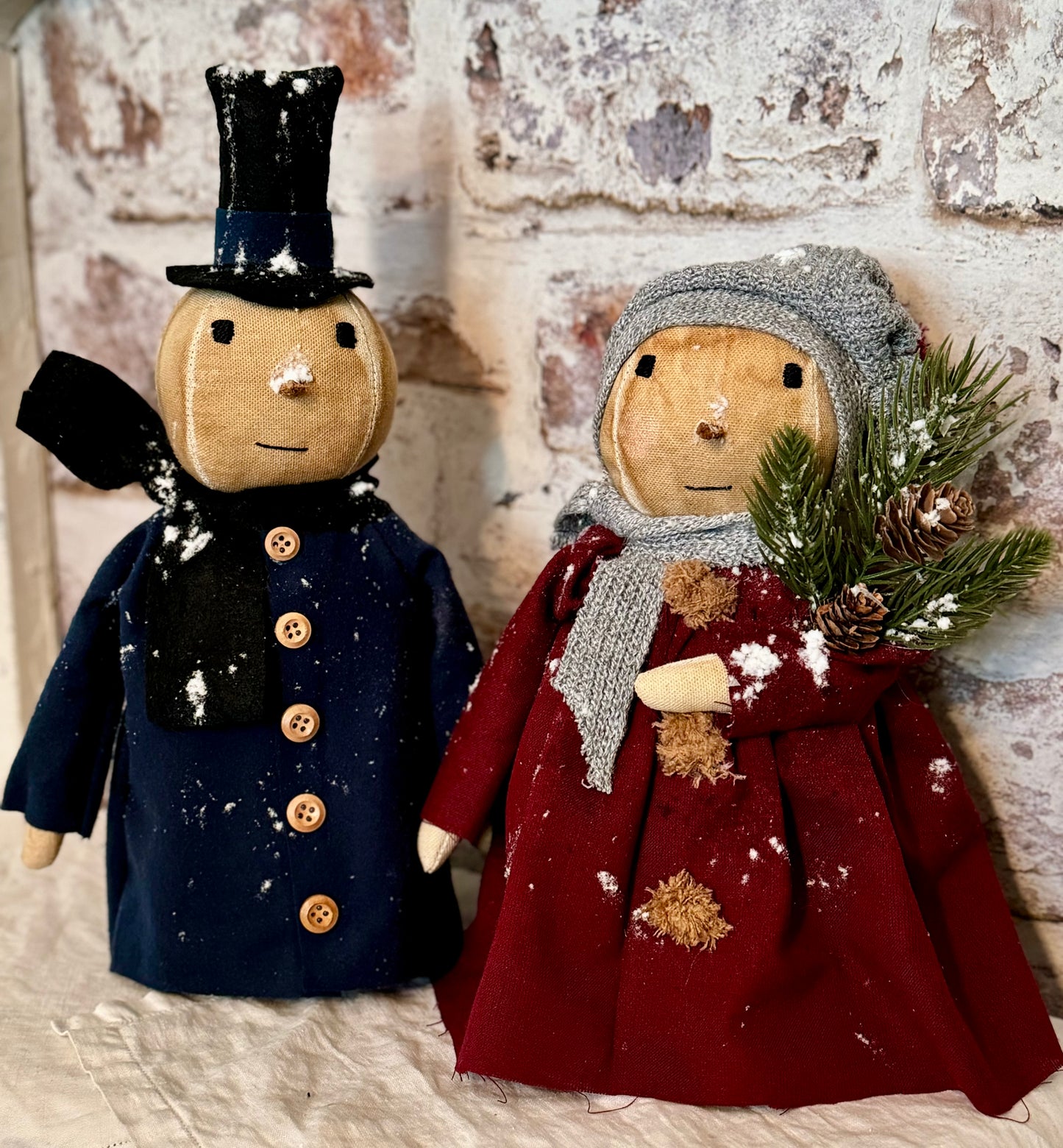 Snowman- Thomas Snowman- Farmhouse Snowman - Primitive Snowman- Holiday decor- Christmas