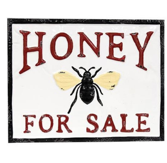 Honey For Sale Metal Sign