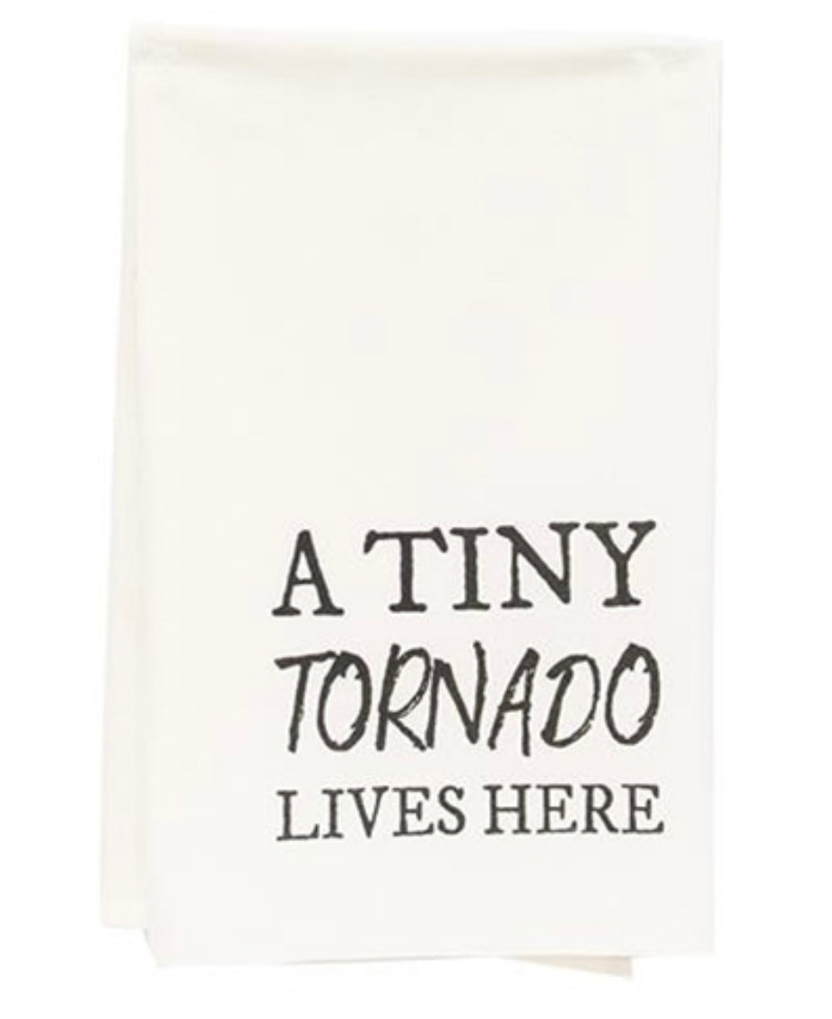 Hand Towel - A tiny tornado lives here