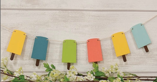 Popsicle Garland - Party Decoration- Summer decor - Garland