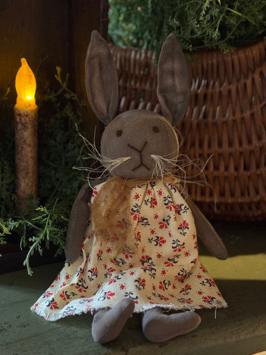 Handmade Bunny Depression Era Feed sack dress