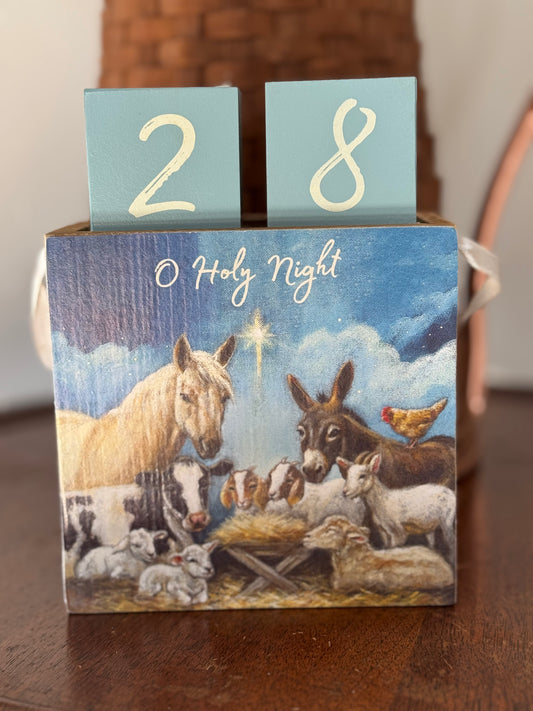 Christmas countdown- nativity scene Christmas countdown