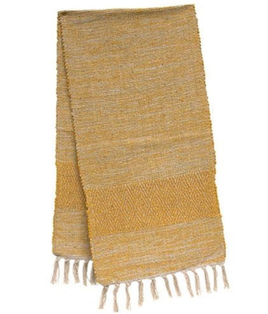 Mustard Table Runner 53” - Textile Fabric Table Runner