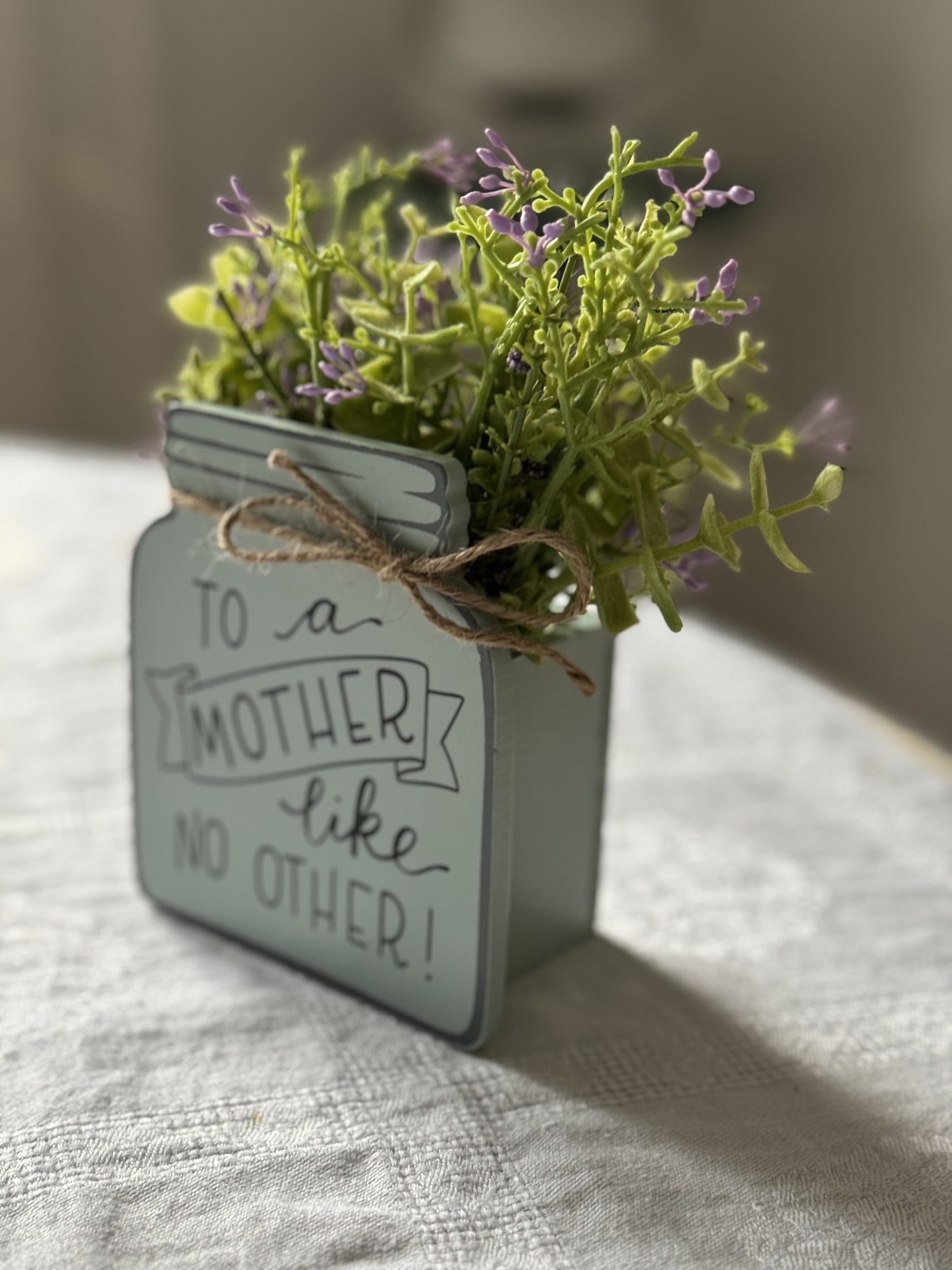 Mother’s Day wood Mason jar vase- Mother’s Day gift