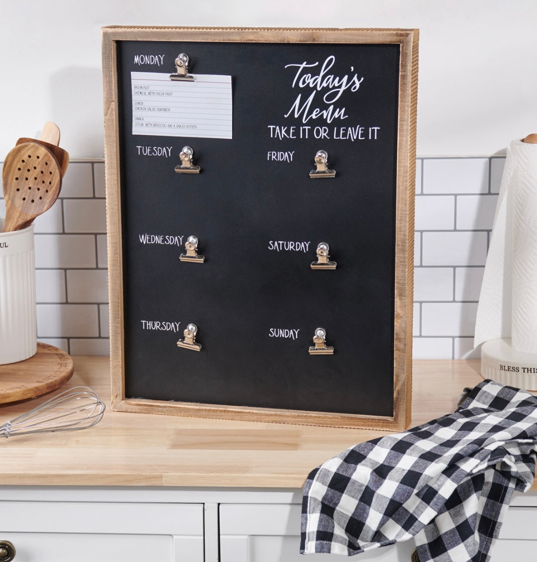 Kitchen Menu - Kitchen Sign - Farmhouse Kitchen- Primitive Kitchen