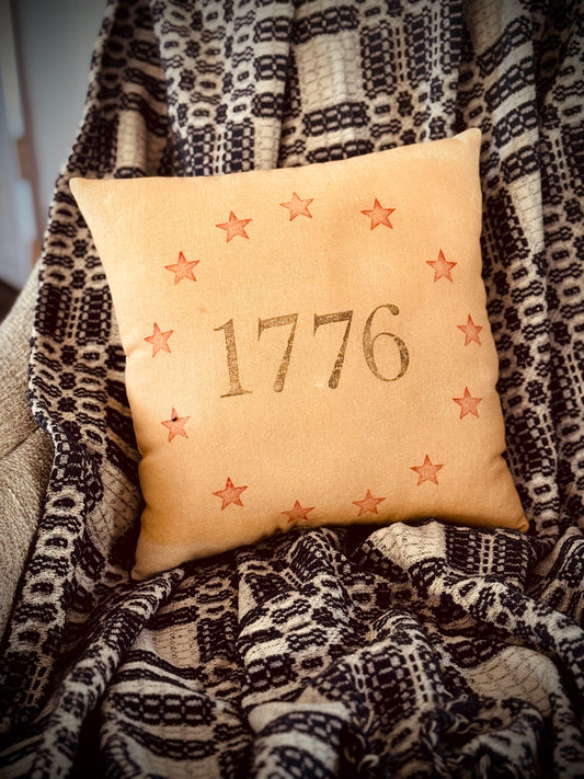 1776 Pillow - Americana Pillow- Patriotic Pillow
