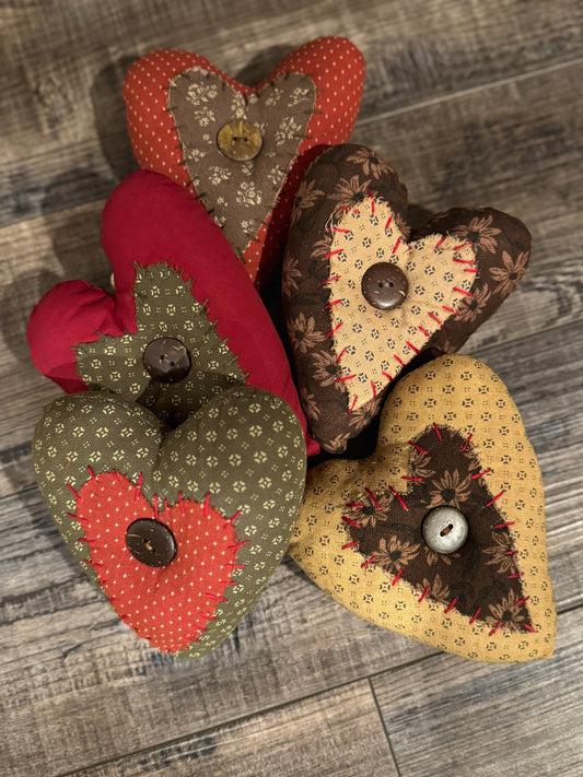 Valentine Heart Bowl Fillers / Heart ornaments SET of 5