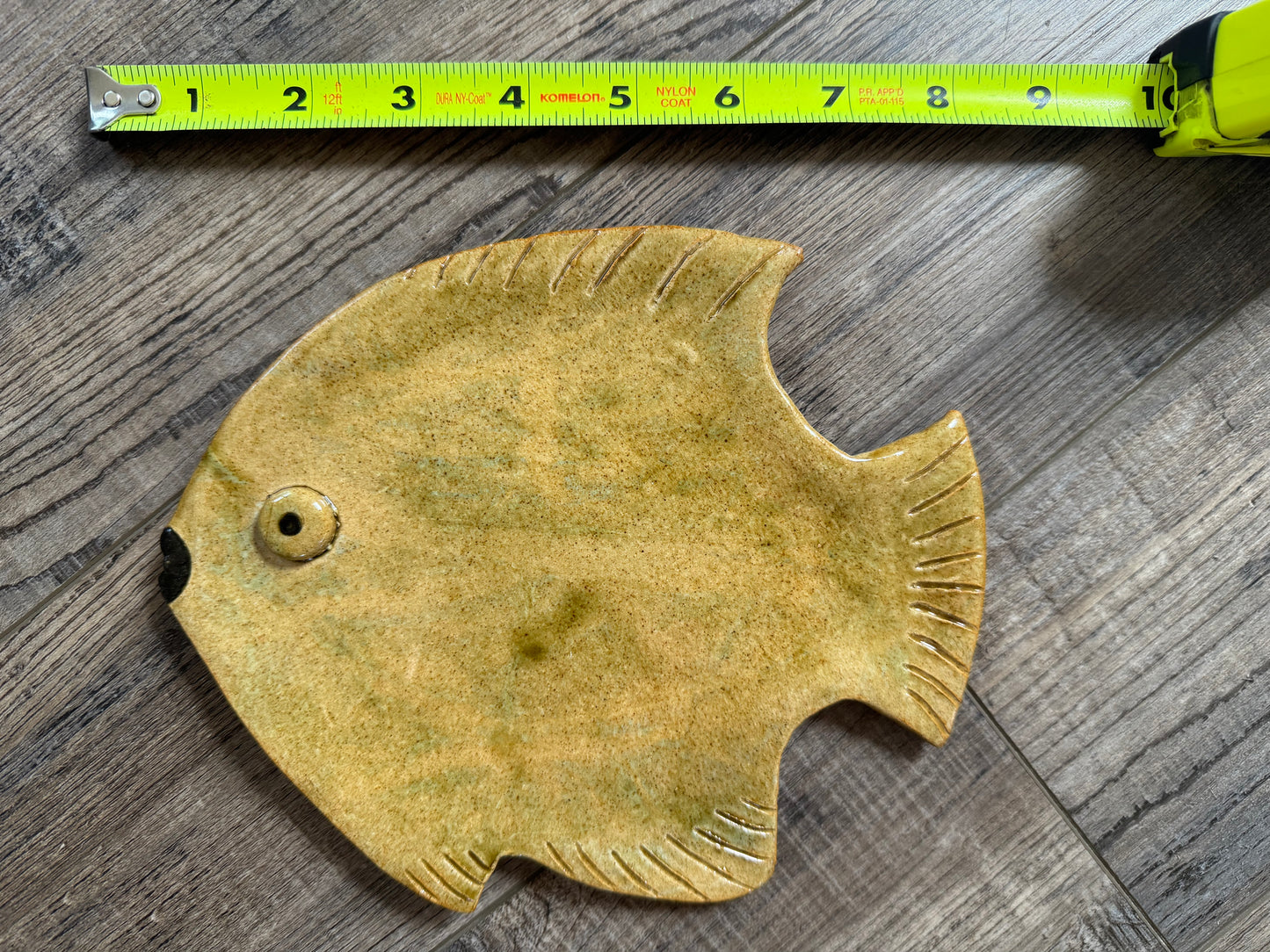 Pottery Fish Tray - Beach Fish Tray- Ceramic Beach Tray - Fish Trinket Dish- beach home decor