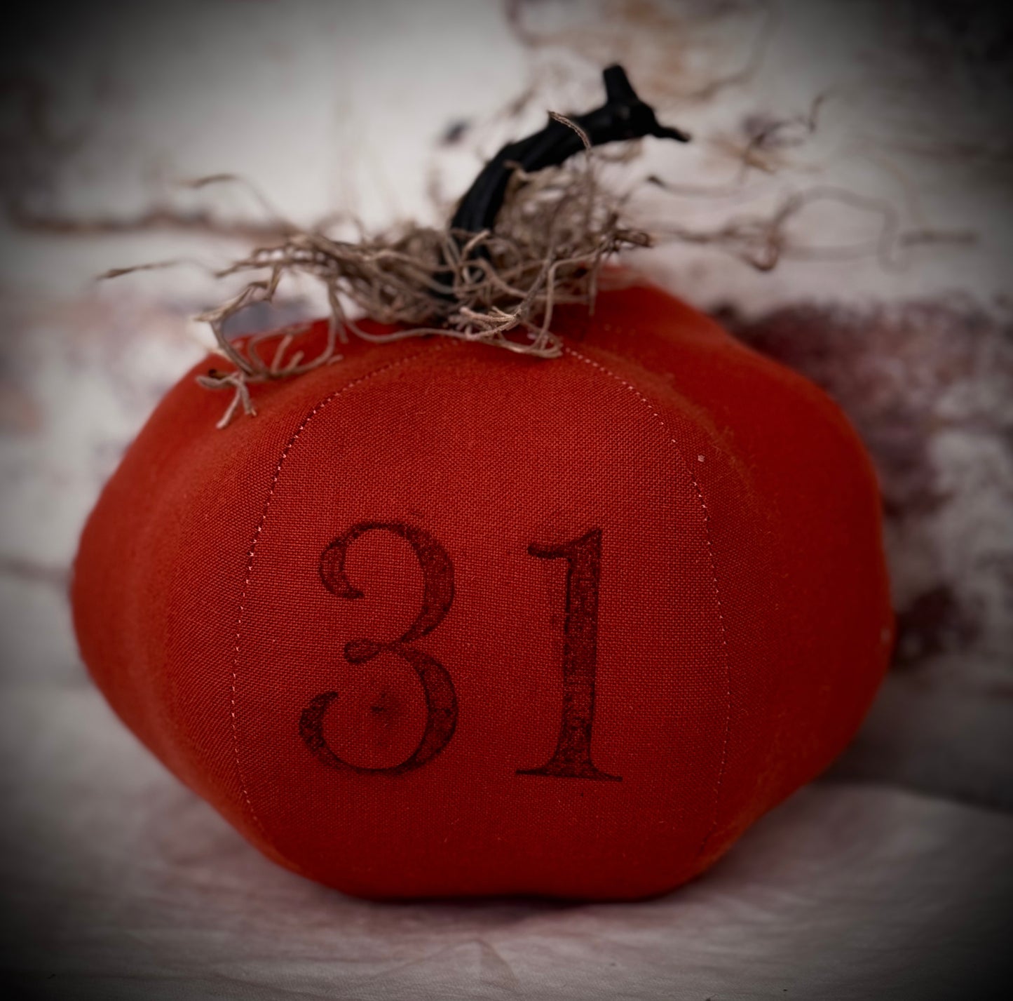 Pumpkin 31 - Handmade Pumpkin Oct 31- Halloween Pumpkin- Farmhouse Pumpkin- Primitive Pumpkin