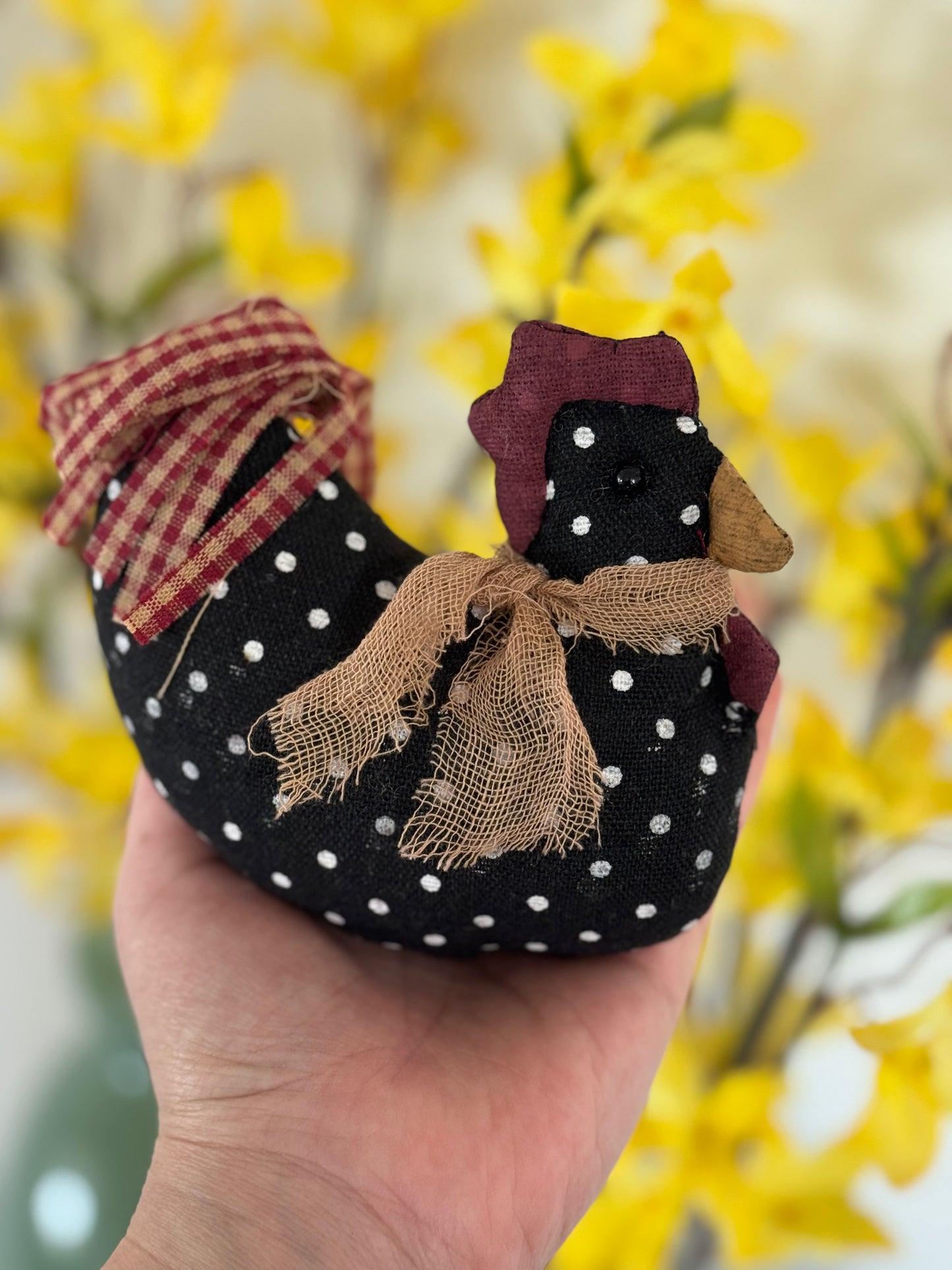 FARMHOUSE chicken sitter - primitive chicken decor
