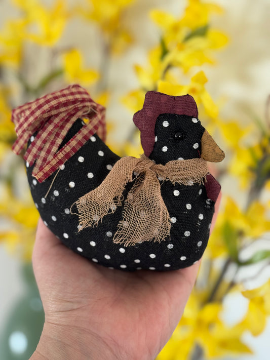 FARMHOUSE chicken sitter - primitive chicken decor