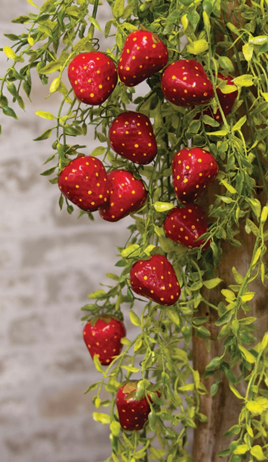 Strawberry Set - Strawberry Ornament SET 12- Realistic Strawberries