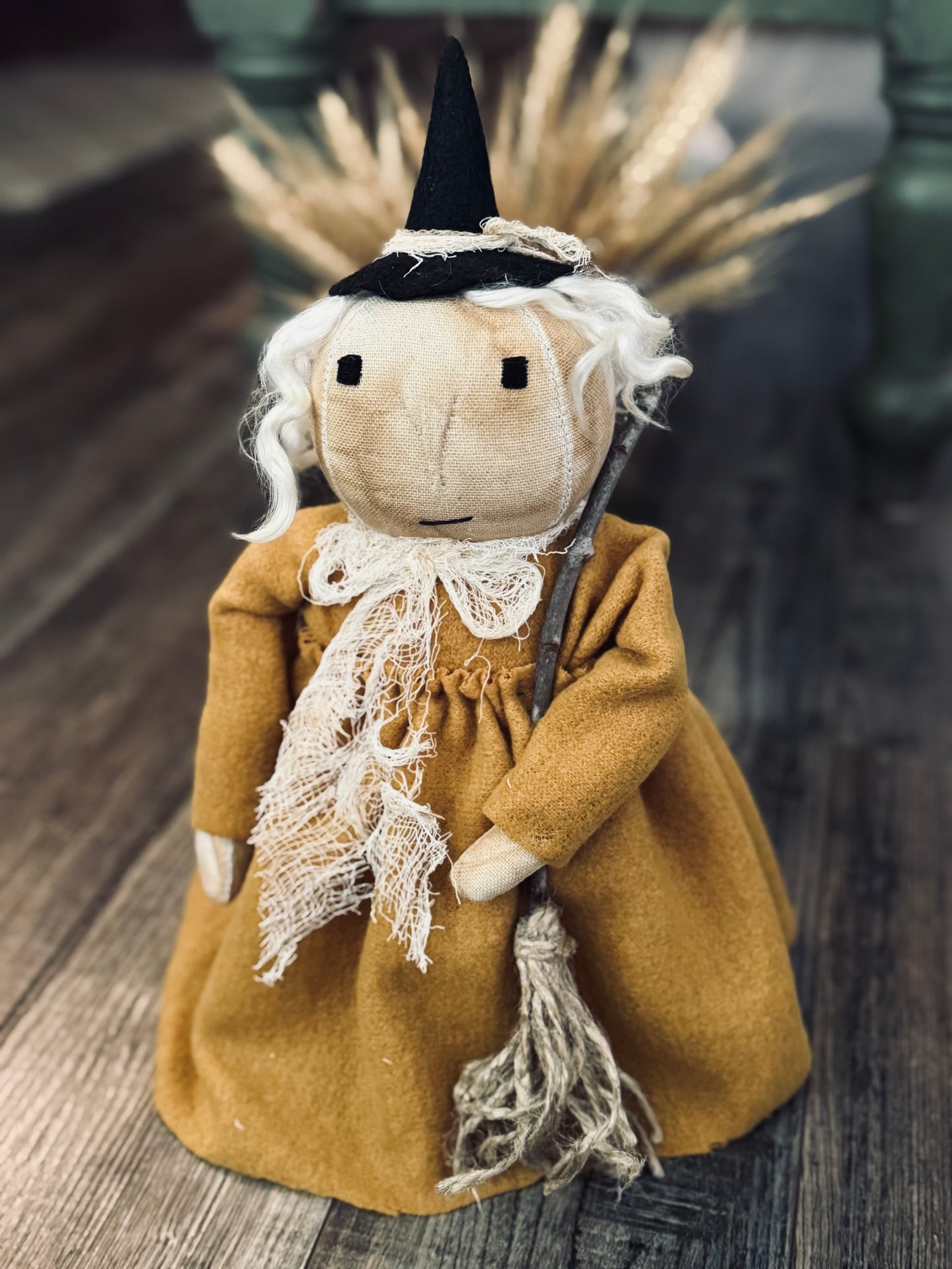 Primitive Witch Doll- Handmade Witch - Halloween Witch