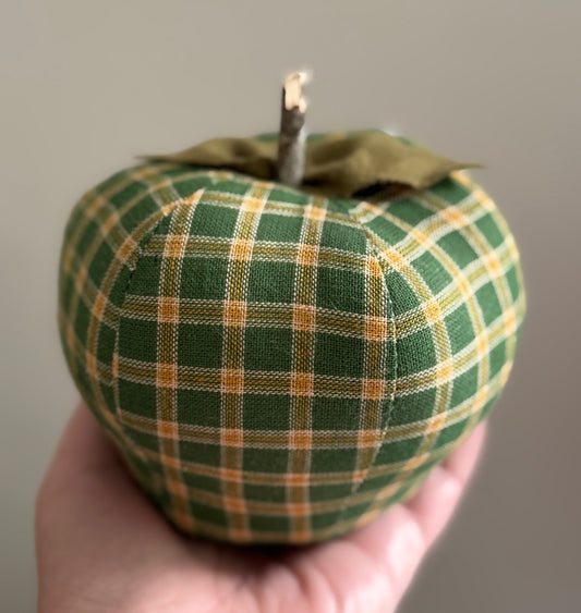 Handmade Apple- Fabric Apple - Farmhouse Apple