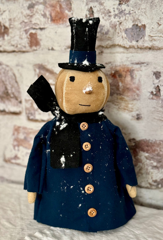 Snowman- Thomas Snowman- Farmhouse Snowman - Primitive Snowman- Holiday decor- Christmas