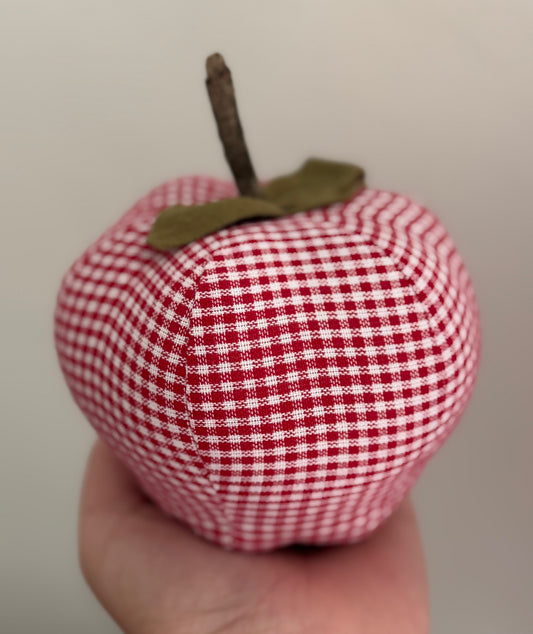 Handmade Apple- Fabric Apple - Farmhouse Apple