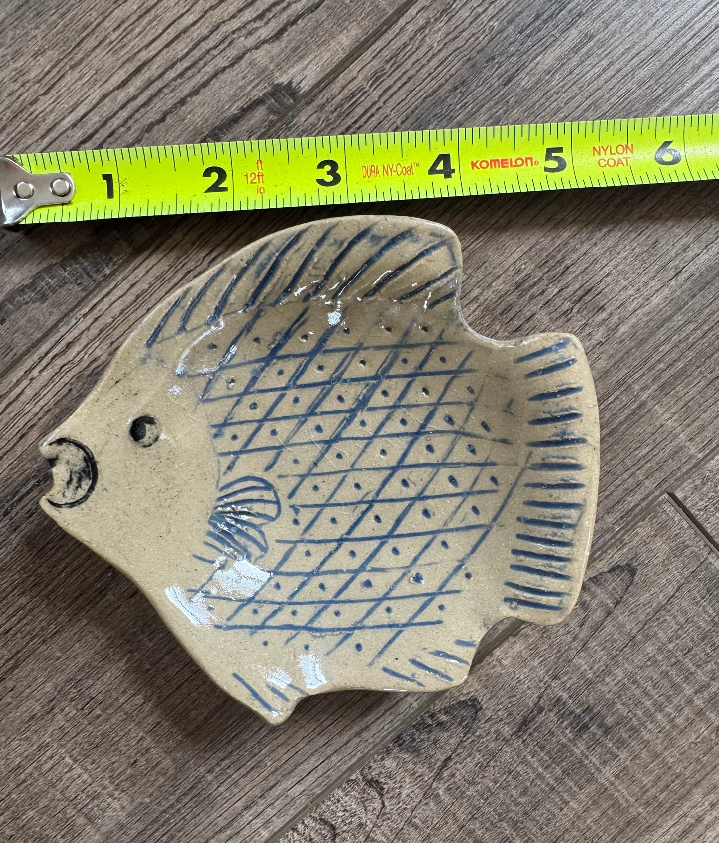 Pottery Fish Dish- Beach Fish- Ceramic Beach Tray - Fish Trinket Dish- beach home decor