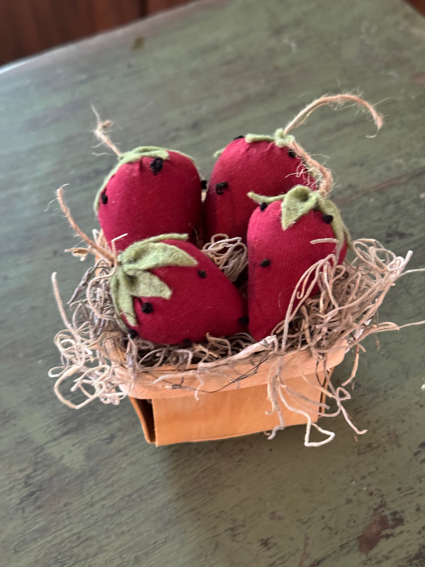 Strawberries in half pint basket